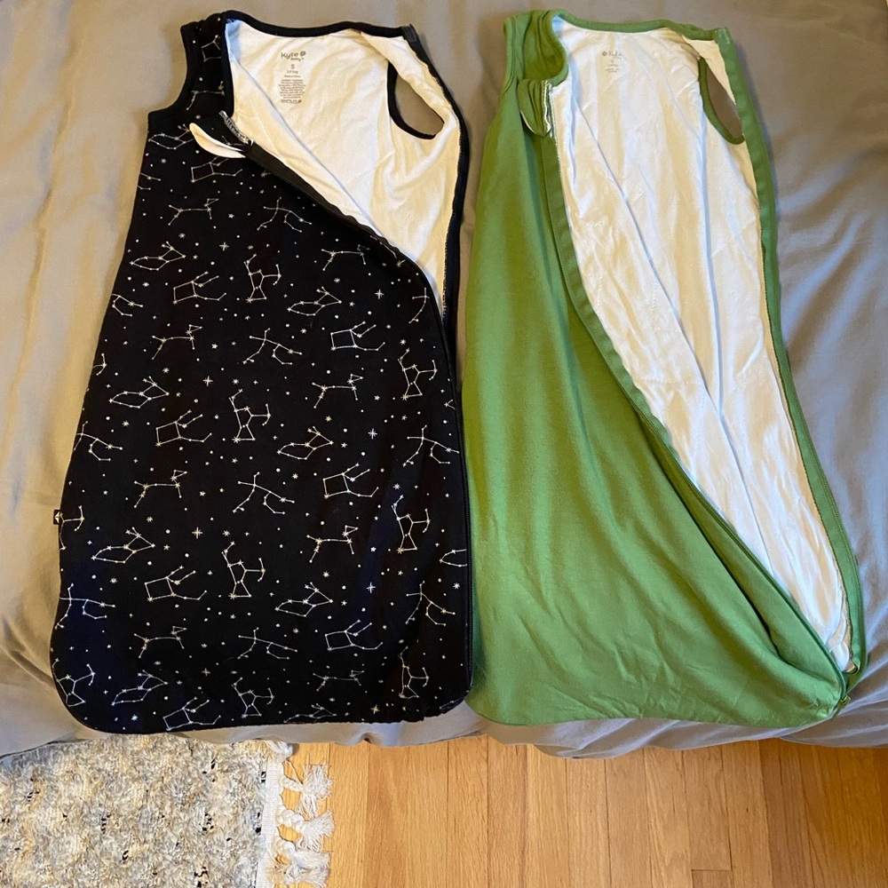 Set of 2 small 1.0 tog Kyte Sleep Sacks